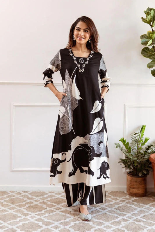 Artistic Fusion Print Co-Ord Set